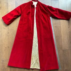 Vintage Opera Coat Cloak Red Velvet